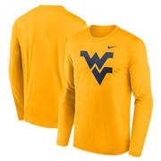 West Virginia Nike Legend Primary Logo Long Sleeve Tee